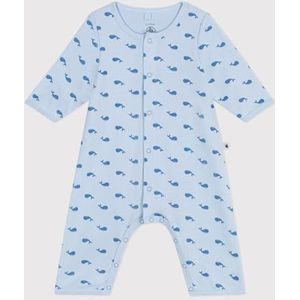 Petit Bateau Unisex baby bodyjama, Toudou/Alaska, 3 Maanden