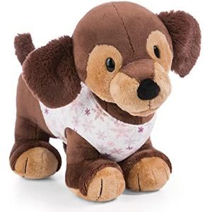 Zachte knuffel teckel Skida 54cm bruin staand - Duurzaam zacht speelgoed gemaakt van zachte pluche, schattig zacht speelgoed om mee te knuffelen en te spelen, geweldig geschenkidee