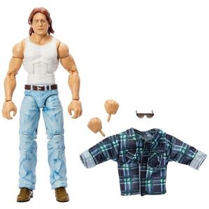 Mattel WWE Elite actiefiguur en accessoires, ca. 15 cm grote Rowdy"" Roddy Piper als John Nada verzamelfiguur met 25 bewegingspunten en verwisselbare handen, HTX25