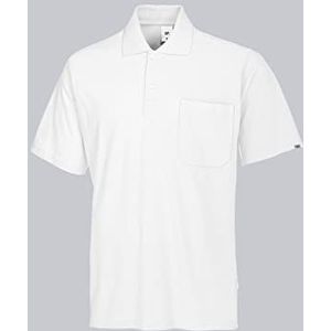 BP 1612-181 poloshirt van duurzaam gemengd weefsel, wit, maat 2XL