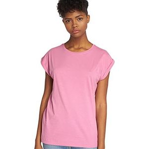 Urban Classics dames T-Shirt Ladies Extended Shoulder Tee, Coolpink, XL