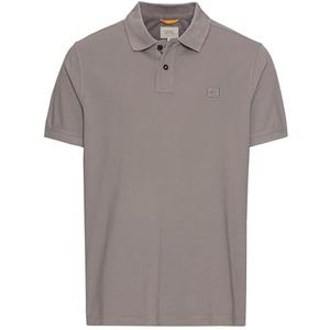 camel active Poloshirt met korte mouwen voor heren, regular fit, van puur katoen, grijs, M