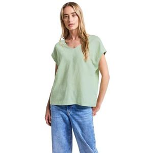 Street One - Blouse - Wit - Linnen-Katoenmix
