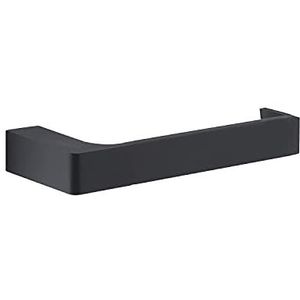 Gedy G-Kuala Lumpur toiletpapierhouder, kleur zwart, componenten van cromall, messing en glas, afmetingen 2,5 x 17,5 x 6,6 cm en gewicht 0,272 kg, R&E-design, chroom, uniek