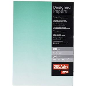 agipa DPJ1218 Designpapier, DIN A4, 80 g/m², kleurverloop smaragdgroen