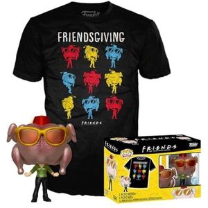 Funko Knal! & Tee (volwassene): Friends - Monica with Turkey (speciale editie) Vinylfiguur en T-shirt (XL)