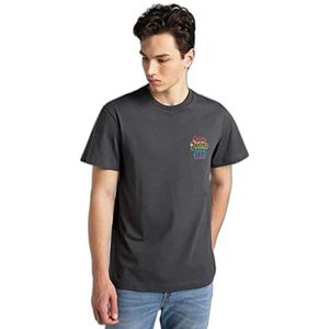 Lee Mens Pride Tee Chest Graphic T-shirt, gewassen zwart, L