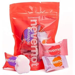 NeverNot® Softtampons: Menstrual Sponges without Retaining Thread for Sex, Sport & Spa (Pack of 6)