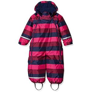 CareTec Uniseks sneeuwpak voor kinderen, donkerroze/rijk maronibruin/marineblauw, 6-9 Maanden