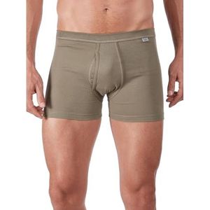 HUBER Heren broek korte pijpen met gulp hipster, groen (Military 0545), L