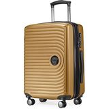 HAUPTSTADTKOFFER - Mitte - Handbagage Koffer Trolley bagage, Cabinekoffer uitbreidbaar, TSA, 55 cm, 55 L, Herfst goud