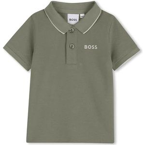BOSS J52713 Poloshirt voor babyjongens, Groente, 6 Maanden