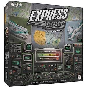 Express Route Bordspel | Familiespel voor Volwassenen en Kinderen | Coöperatief | Geschikt vanaf 10 jaar | 1 tot 4 spelers | Gemiddelde Speeltijd 60 minuten | Gemaakt door The Op Games | Usaopoly