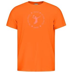 HEAD WE Are Padel T-shirt kinderen, oranje, 176