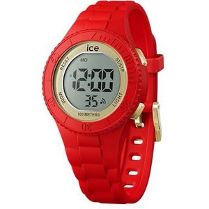 Ice-Watch - ICE digit Red gold - Jongenshorloge rood (gemengd) met kunststof band - 021620 (Klein)