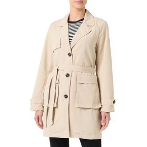 ONLY Onlcaroline Cc OTW trenchcoat voor dames, White Pepper, S