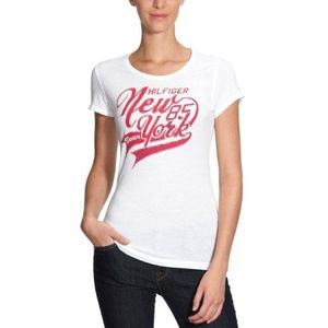 Hilfiger Denim T-shirt voor dames - wit - XS