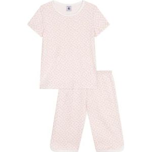 Petit Bateau Pyjacourt voor meisjes en jongens, Malvavisco/panty, 2 anni