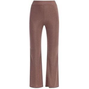 caspio 11027274-ca06 Jersey broek met glanzend garen voor dames, oudroze, Antieke Roze, XS