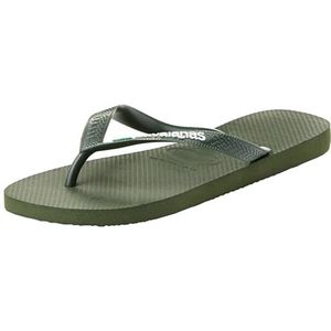 Havaianas Top Brasil Logo, Flip Flop Unisex Volwassenen, Olijfgroen, 34 EU