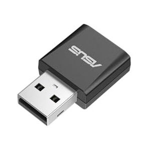 ASUS USB-BE92 nano-adapter Tri Band BE6500 WiFi 7 (802.11be), band 6 GHz, plug and play, compatibel met Windows 10 en 11, Advanced Network Security, ideaal voor gaming en streaming, zwart