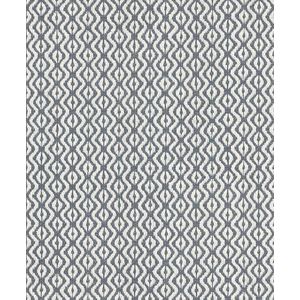 Rasch Behang 410648 - vliesbehang met mediterraan ikatpatroon in blauw-wit met textiele look - collectie: Beachhouse