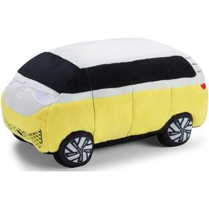 Volkswagen 1T3087511 pluche bus ID.Buzz pluche kussen knuffeldier kussen Bulli nekrol, geel/grijs