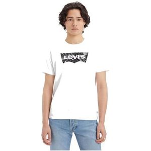 Levi's Graphic Crewneck Tee T-shirt Mannen, Filled Bw White+, S