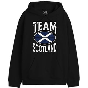 Republic Of California Team Scotland UXREPCZSW037 Sweatshirt voor heren, zwart, maat M, Zwart, XS