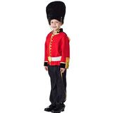 Dress up America Deluxe Royal Guard kostuum set voor kinderen, jongens, rood, 8-10 jaar taille: 76-82, hoogte: 114-127 cm)
