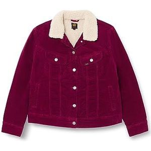 Lee Sherpa Rider JKT Denim Jacket voor dames, Fox Violet, S