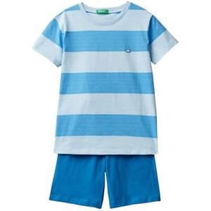 United Colors of Benetton Pig(T-shirt + short) 3ERS0P06G pyjamaset, meerkleurig 902, S kinderen, meerkleurig 902, S
