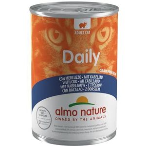 Almo Nature Daily met kabeljauw natte kat premium - graanvrij - 24 x 400 g