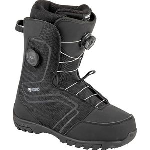 Nitro Heren Sentinel Boa '23 All Mountain Freestyle snelsluitsysteem, voordelige boot snowboardboot, True Black, MP 31.0 // EU 46 2/3 // US 13