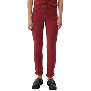 s.Oliver Damesjeans, Betsy Slim Fit, rood, 34/34