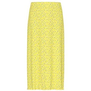 PIECES Pcflora Hw Midi Skirt Bc, geel (pale banana), M