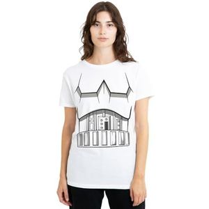 Star Wars Stormtrooper kostuum dames T-shirt, wit, klein, Wit, S