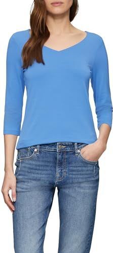 T-shirt - Lyocell - 3/4 Mouwen - Col en V - Casual