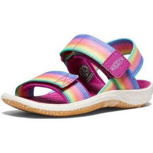 KEEN Unisex Backstrap Sandaal voor kinderen, Rainbow Festival Fuchsia, 25/26 EU