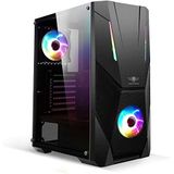 SPIRIT OF GAMER - Rogue V - PC Behuizing - ATX/Matx/ITX - Voor- en Wand van Gehard Glas - 2 Adresseerbare RGB LED Ventilator 120 mm