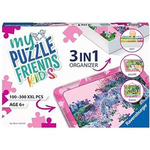 Ravensburger - 13275 3in1 Organizer für Kinderpuzzle in rosa - Puzzle-Aufbewahrung für Kinder ab 6 Jahren, mit Puzzlematte, Puzzle-Sortierschale und Puzzlerahmen