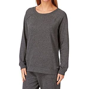 Calvin Klein Dames shirt met lange mouwen pyjama bovendeel COCOCOON - L/S PJ TOP, grijs (Heather Grey Charcoal Hg4), M