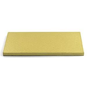 Decora 0931708 Rechthoekige taartplaat goud cm 20 x 30 x 1,2 H