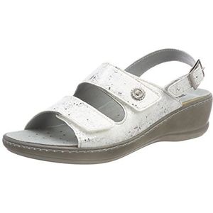 Rohde dames herne plateausandalen, Wit offwhite., 35 EU Breed