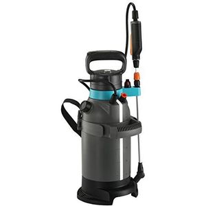 Gardena drukspuit 5 l EasyPump: Accudrukspuit met geïntegreerde trede, telescopische lans incl. vergrendelingsfunctie, schouderriem en sproeimondbescherming (11136-20)