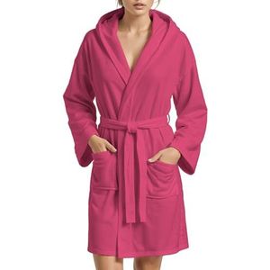 PETTI Artigiani Italiani Unisex Accappatoio Microfibra badjas van microvezel, fuchsia, 3XL maten, fuchsia, 3XL Grote maten