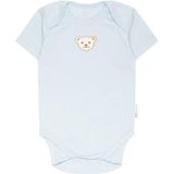 Steiff Unisex Baby Body Amerikaanse kraag korte mouwen ondergoed, Celestial Blue, 50 cm