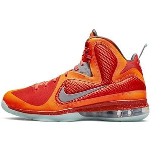 Nike Dames Lebron IX basketbalschoen, oranje/Reflect SIL, 4 UK, Oranje Reflect Sil, 37.5 EU