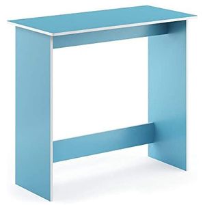 Furinno Simplistic Bureau, computertafel, pc-tafel, bureautafel, hout, lichtblauw/wit, 39,4 x 80 x 75,7 cm