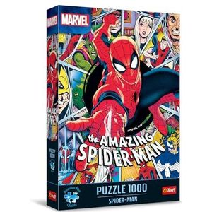 Trefl Premium Plus Quality - Puzzle Marvel: Spider-man - 1000 stukjes, reeks puzzels met je favoriete helden, perfect passende stukjes, voor volwassenen en kinderen vanaf 12 jaar